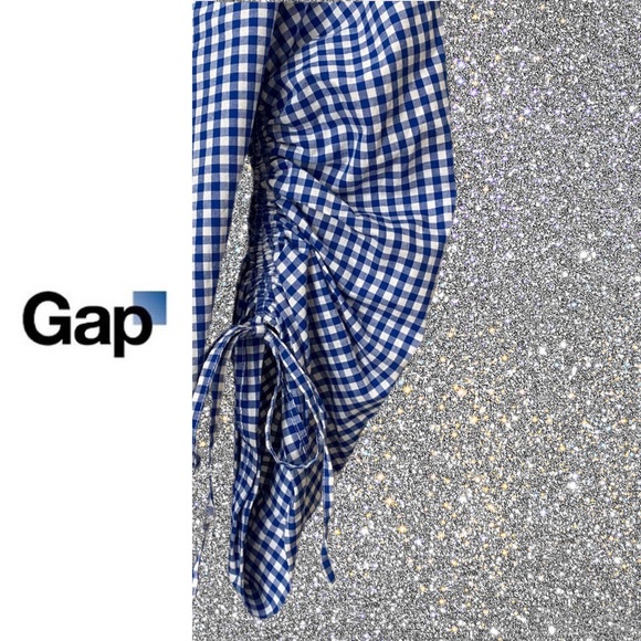 Gingham Blouse Tie Sleeves - Picture 2 of 8